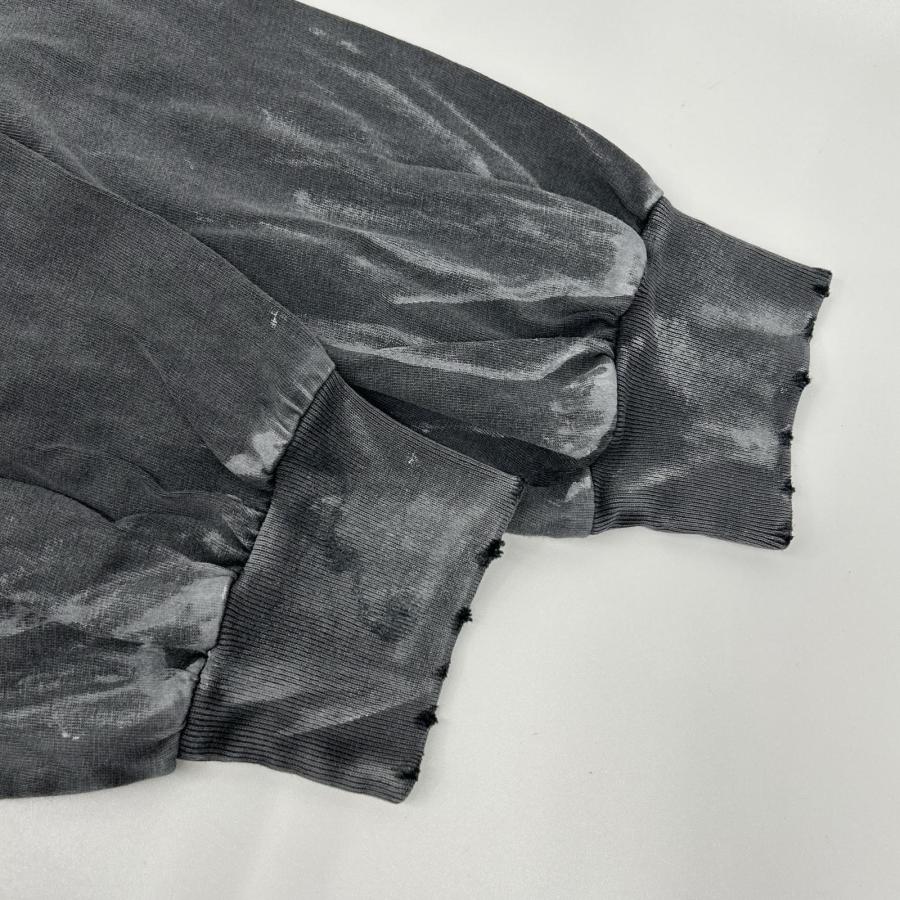 BALENCIAGA バレンシアガ 796917 バックロゴ ダメージ加工 ロングスリーブTシャツ 2 BALENCIAGA（バレンシアガ） 796917 バックロゴ ダメージ加工 ロング