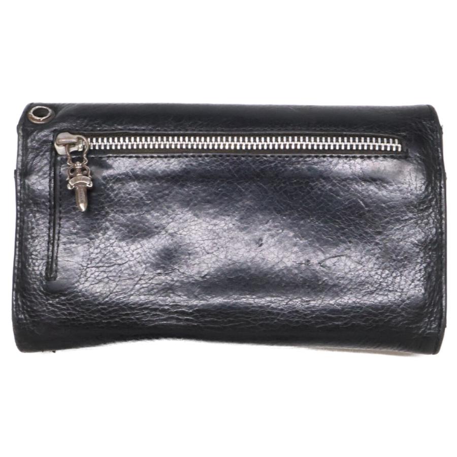 Chrome Hearts クロムハーツ クロスボタン ウェーブ ロングウォレット 