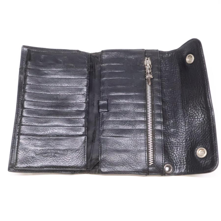 Chrome Hearts クロムハーツ クロスボタン ウェーブ ロングウォレット 