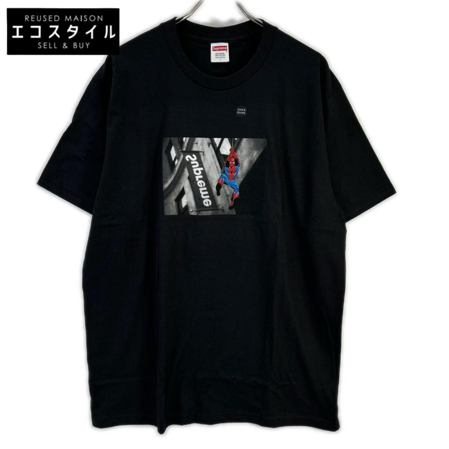 Supreme スパイダーマン Tシャツ Mサイズ　中古 Supreme（シュプリーム） 美品/ ブラック Spider-Man Tシャツ L メンズ
