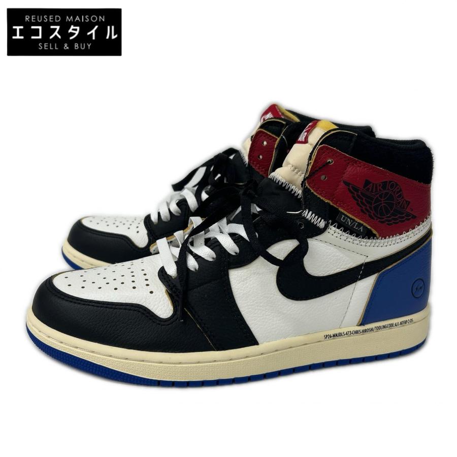 NIKE ナイキ Fragment x UNION【新品同様】IO7847 002 Air Jordan 1 Retro High OG SP ハイカットスニーカー 28cm NIKE（ナイキ） 新品同様/ Fragment x UNION IO7847 002 Air Jordan 1