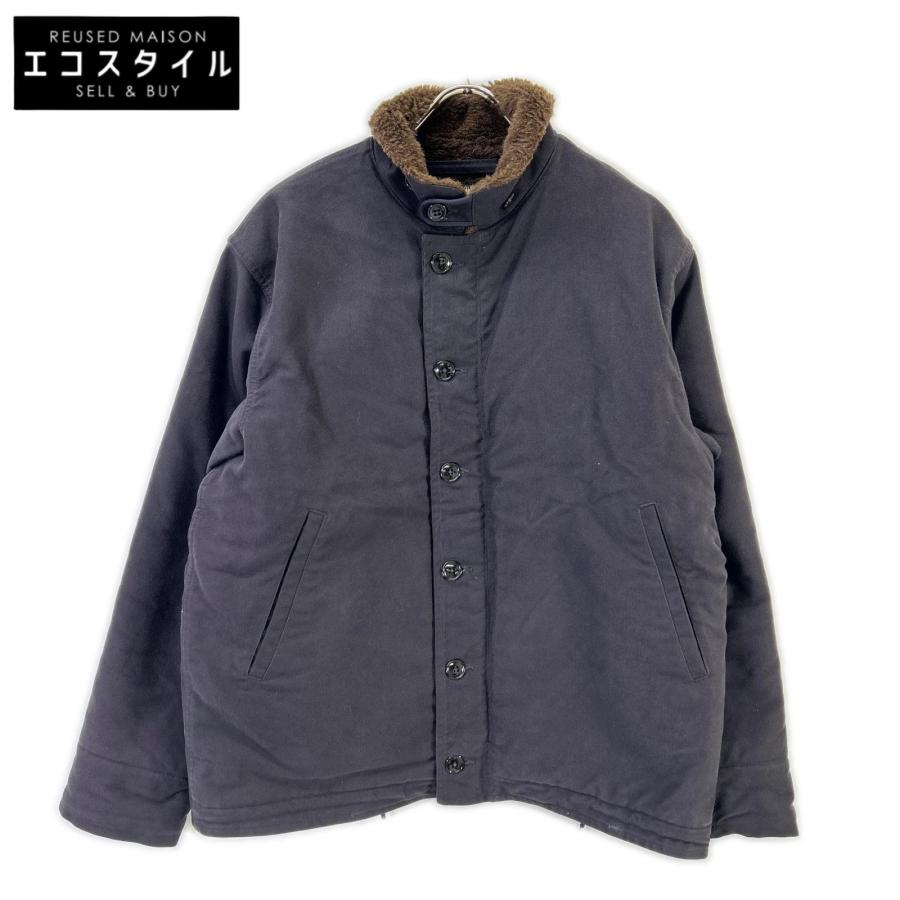 THE REAL MCCOY'S ザリアルマッコイズ ネイビー アルパカ襟 NXsx11235 N-1 デッキジャケット 42 THE REAL McCOY'S（ザ・リアルマッコイズ） ネイビー アルパカ襟