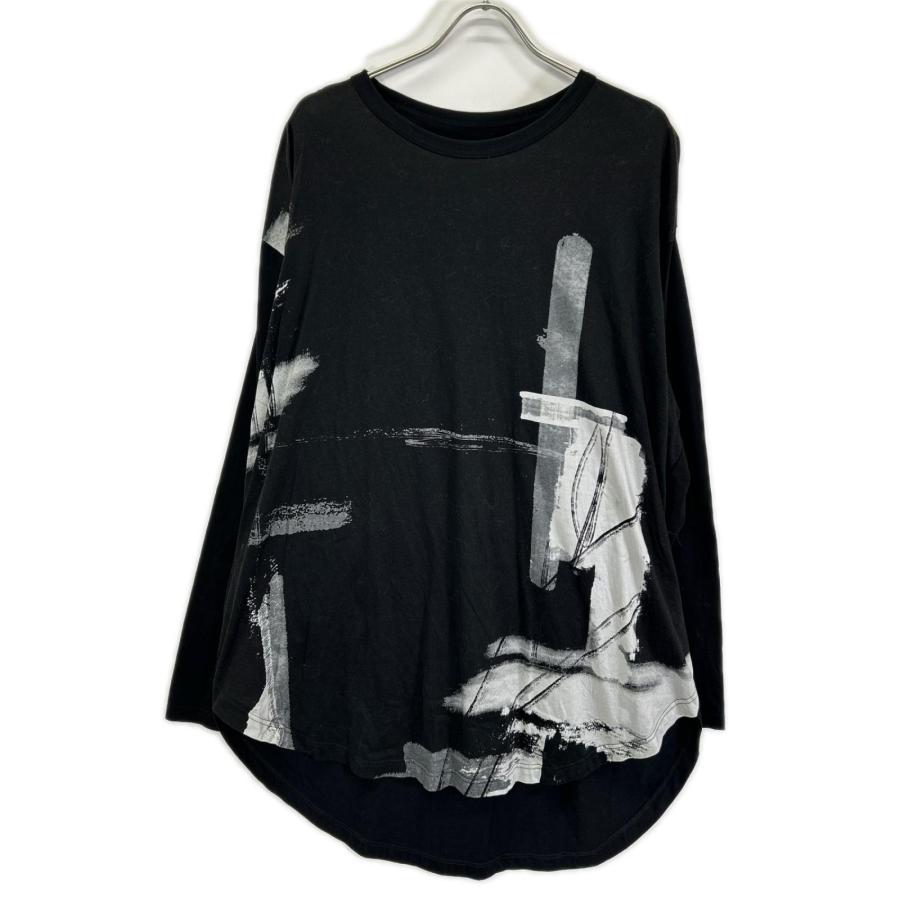 Ground Y グラウンドワイ GL-T06-012 ブラック Long Sleeve Jumbo