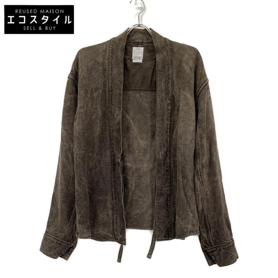 VISVIM ビズビム 茶染 LHAMO SHIRT ブラウン 2 トップス レーヨン