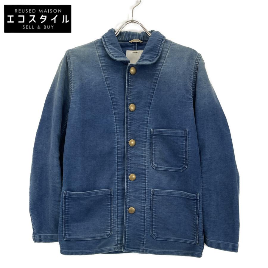 VISVIM ビズビム ブルー系 CUNNINGHAM SMOCK DAMAGED MOLESKIN ブルー