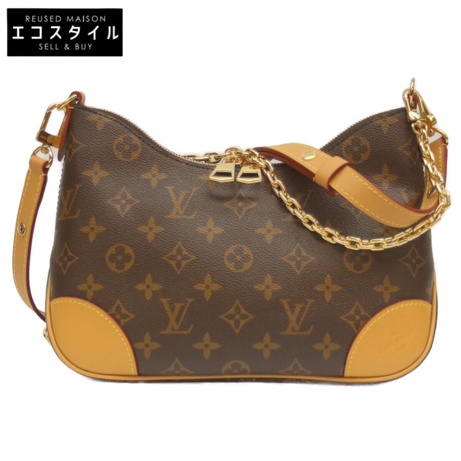 新品同様 LOUIS VUITTON ルイヴィトン M45832 モノグラム ナチュラル ブーローニュPM ショルダーバッグ ハンドバッグ ...