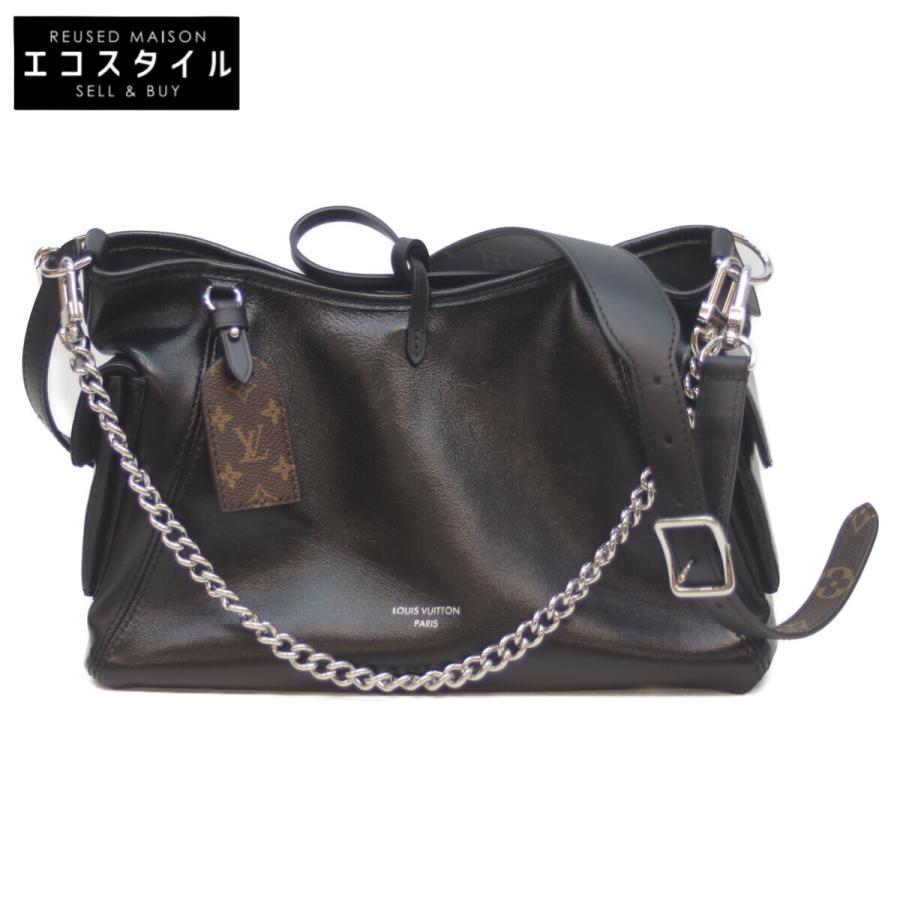 ルイヴィトン   キャリーオール･カーゴ バイブ PM M24861 レザーショルダーバッグ 中古 GZ14 LOUIS VUITTON ルイヴィトン M24861 キャリーオール カーゴ バイブ PM