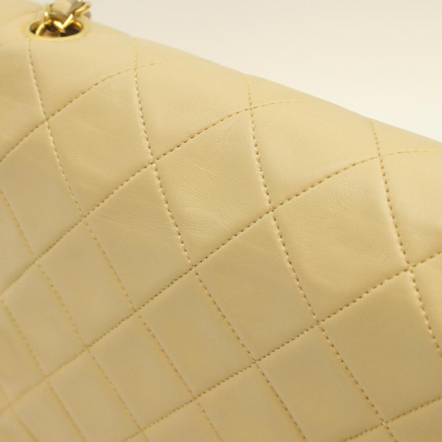 CHANEL シャネル 3番 A01165 ベージュ ラム ダイアナ25 ショルダーバッグ ベージュ/ゴールド金具 レディース_8