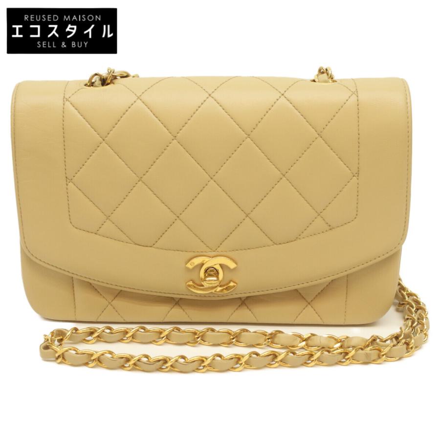 CHANEL シャネル　ショルダー バッグ ゴールドチェーン CHANEL チェーンショルダーバッグ ゴールド金具 型押しレザー