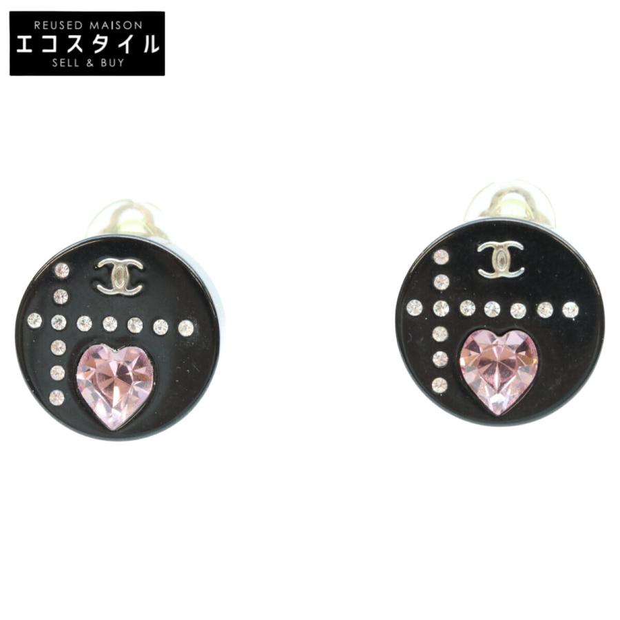 CHANEL（シャネル） 04A ココマーク ハートラインストーン イヤリング
