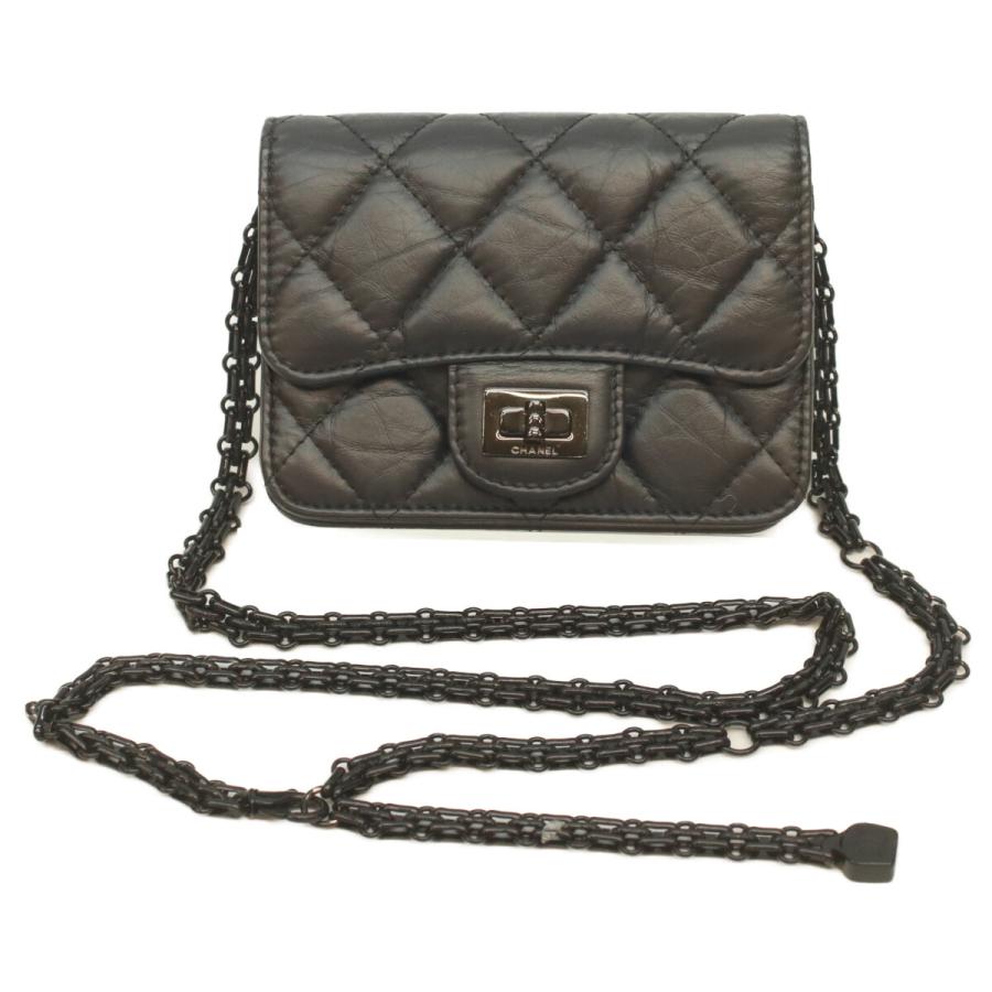 CHANEL（シャネル） 2.55 ソーブラック ヴィンテージカーフ カード