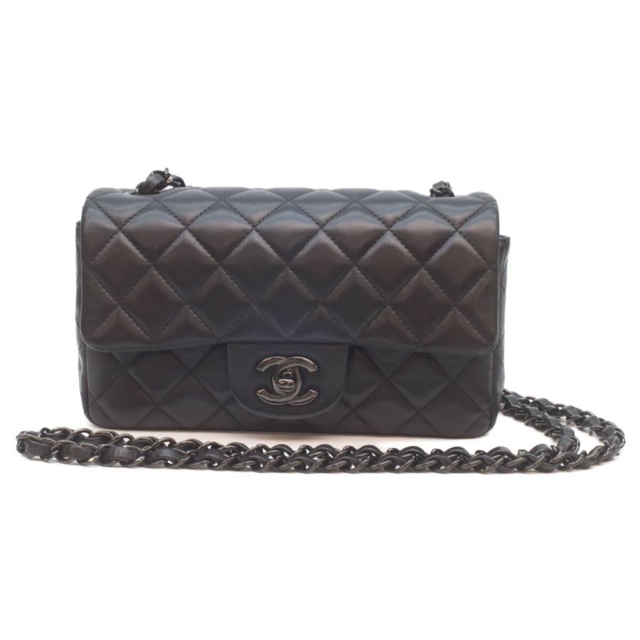 CHANEL シャネル A69900 ラム ソーブラック ミニマトラッセ20 ショルダーバッグ レディースの画像