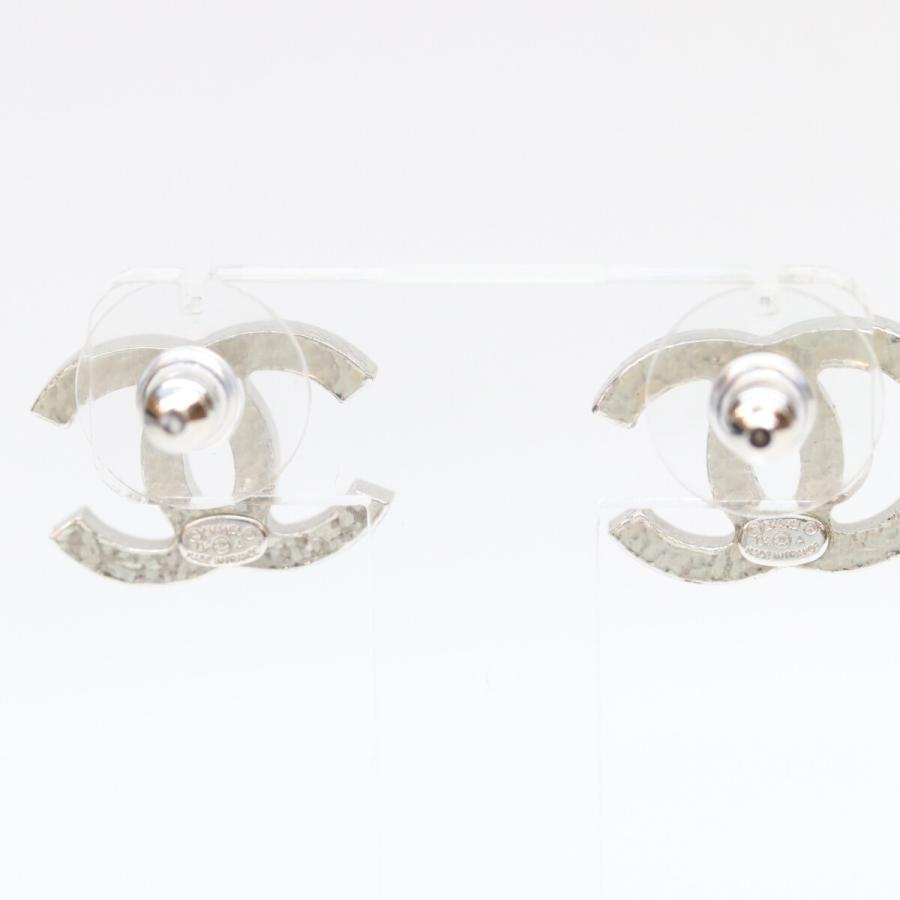 CHANEL（シャネル） 04A ブラック シルバー ココマークピアス ピアス