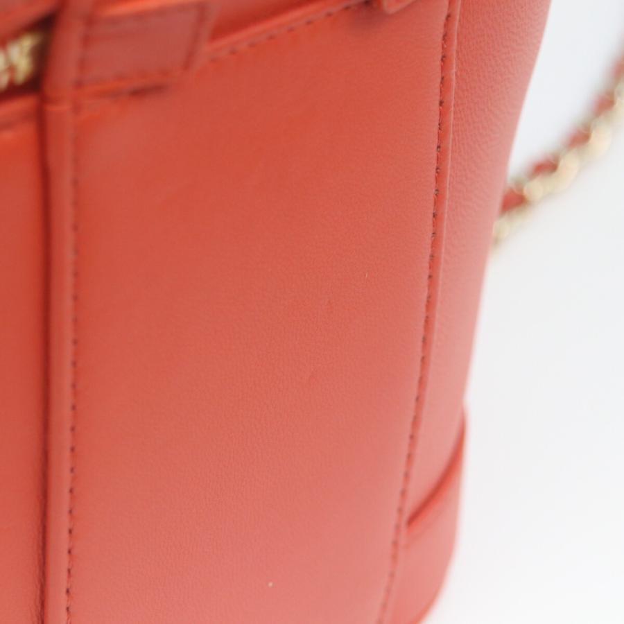 シャネル CHANEL ココマーク チェーンバニティバッグ AS0323 レッド ゴールド金具 ラムスキン レディース ショルダーバッグ シャネル CHANEL ココマーク チェーンバニティバッグ AS0323 レッド