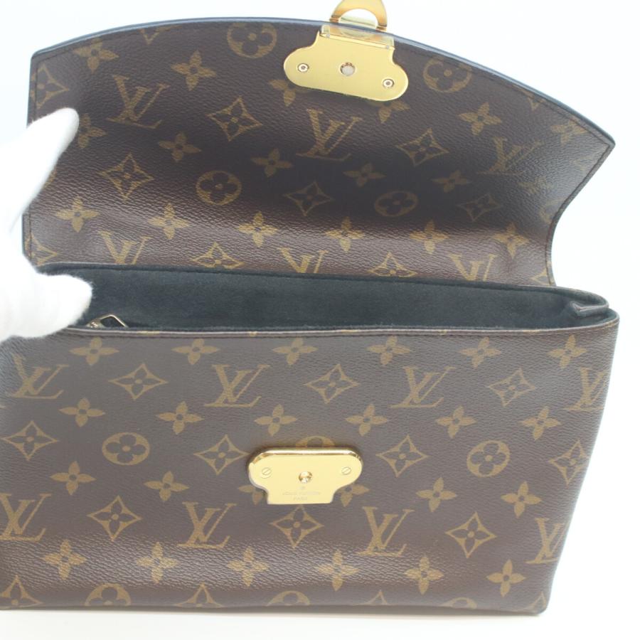 ★3日以内返品可★ 美品 LOUIS VUITTON ルイ・ヴィトン モノグラム サンプラシード M43714 ショルダーバッグ ブラウン ベージュ ブラック コーティングキャンバス レザー レディース ルイヴィトンサンプラシード 14145 黒 レディース モノグラム