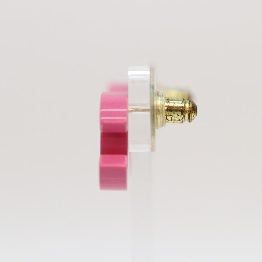 CHANEL（シャネル） D22S ピンク ブラック ココマーク ピアス ピアス