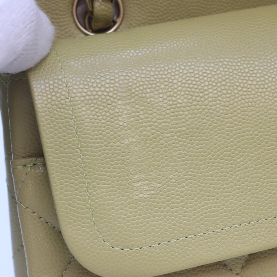 CHANEL（シャネル） A01112 ピスタチオグリーン キャビア G金具 W
