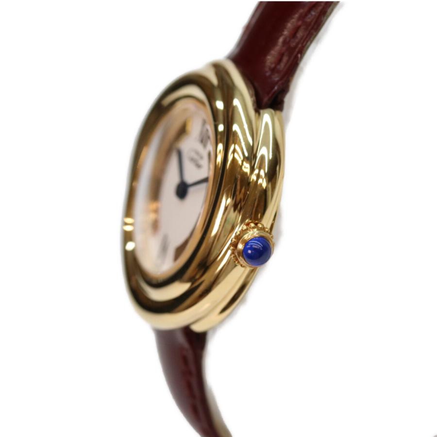 カルティエ W1010744 925 GP ﾄﾘﾆﾃｨ文字盤 ﾏｽﾄﾄﾘﾆﾃｨ ﾍﾞﾙﾒｲﾕ Cartier（カルティエ） 美品 W1010744 925 GP トリニティ文字盤 マスト
