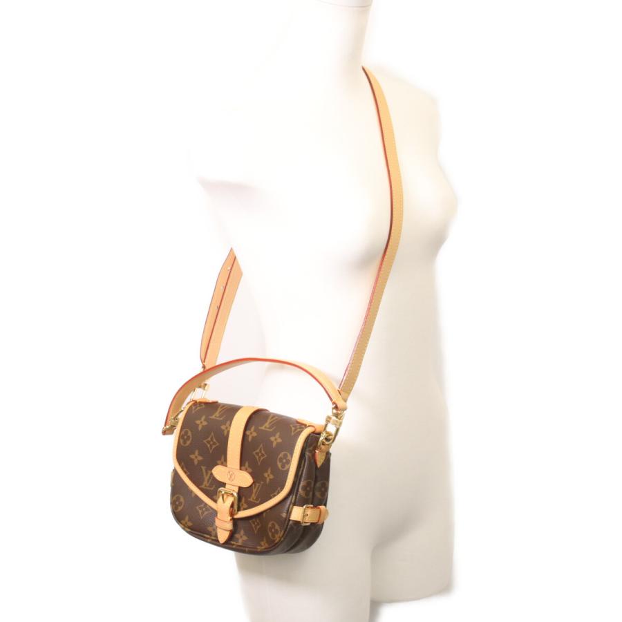 美品 LOUIS VUITTON ルイヴィトン M46740 モノグラム ソミュールBB