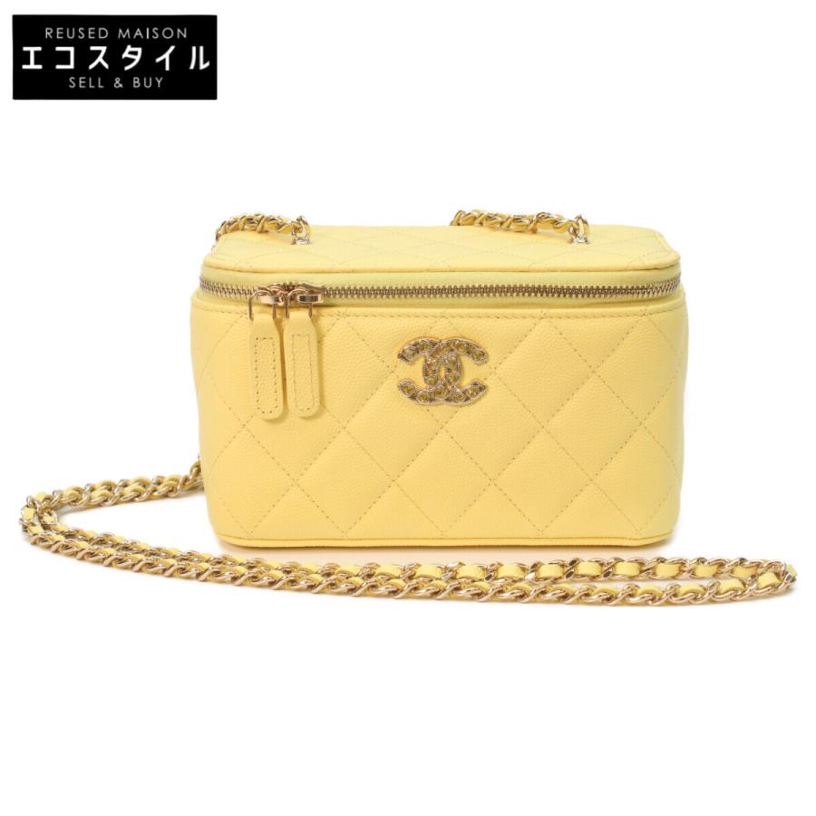 CHANEL（シャネル） 新品同様 AP4530 イエロー キャビア ゴールド金具 