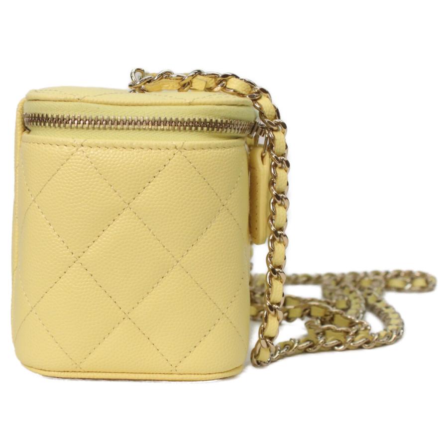 CHANEL シャネル AP4530 ｲｴﾛｰ ｷｬﾋﾞｱ ｺﾞｰﾙﾄﾞ金具 ﾏﾄﾗｯｾ ﾊﾞﾆﾃｨ ﾊｰﾄﾗｲﾝｽﾄｰﾝｺｺﾏｰｸ ｼｮﾙﾀﾞｰ CHANEL（シャネル） 新品同様 AP4530 イエロー キャビア ゴールド金具