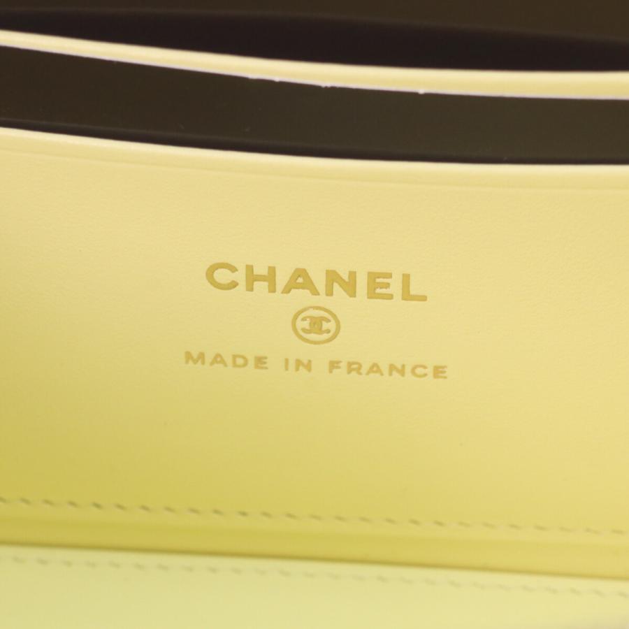 CHANEL シャネル AP4530 ｲｴﾛｰ ｷｬﾋﾞｱ ｺﾞｰﾙﾄﾞ金具 ﾏﾄﾗｯｾ ﾊﾞﾆﾃｨ ﾊｰﾄﾗｲﾝｽﾄｰﾝｺｺﾏｰｸ ｼｮﾙﾀﾞｰ CHANEL（シャネル） 新品同様 AP4530 イエロー キャビア ゴールド金具