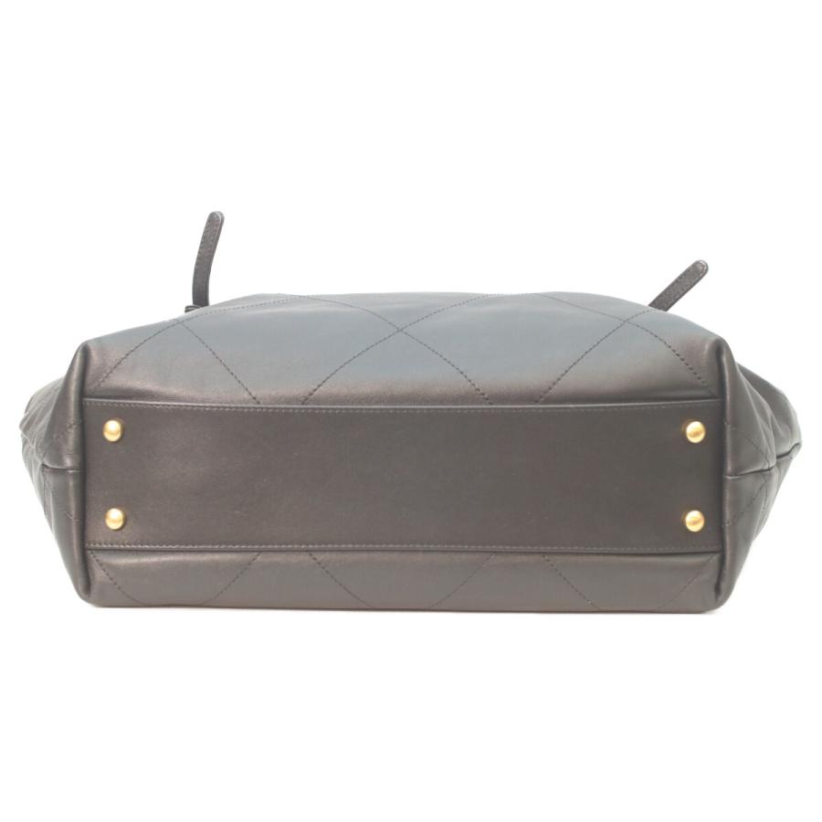美品 CHANEL シャネル AS5466 黒 カーフスキン ショッピング トートバッグ レディースの画像