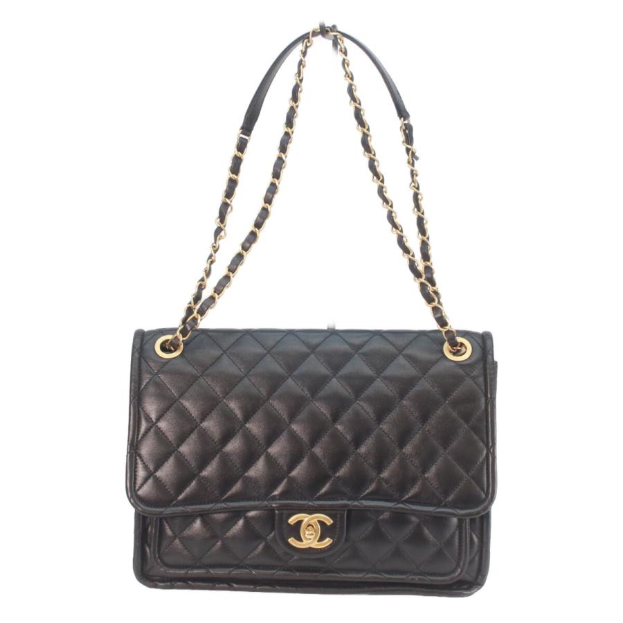 CHANEL（シャネル） 美品 AS4723 黒 シャイニーラム ゴールド金具 