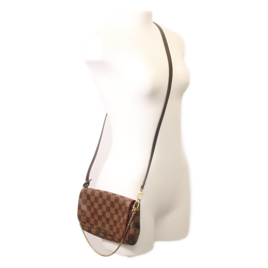 美品 LOUIS VUITTON ルイヴィトン N41276 ダミエ フェイボリットPM