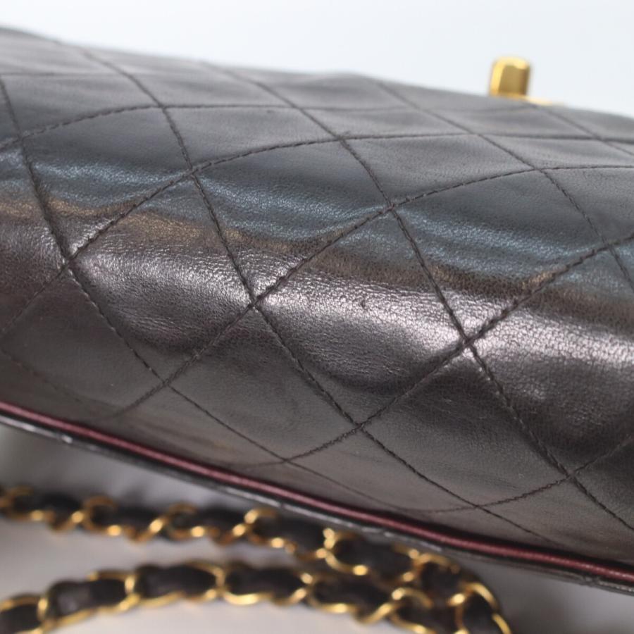 シャネル CHANEL マトラッセ25 A01112 ブラック ゴールド金具 ラムスキン レディース ショルダーバッグ CHANEL（シャネル） A01112 黒 ラムスキン ゴールド金具 マトラッセ25