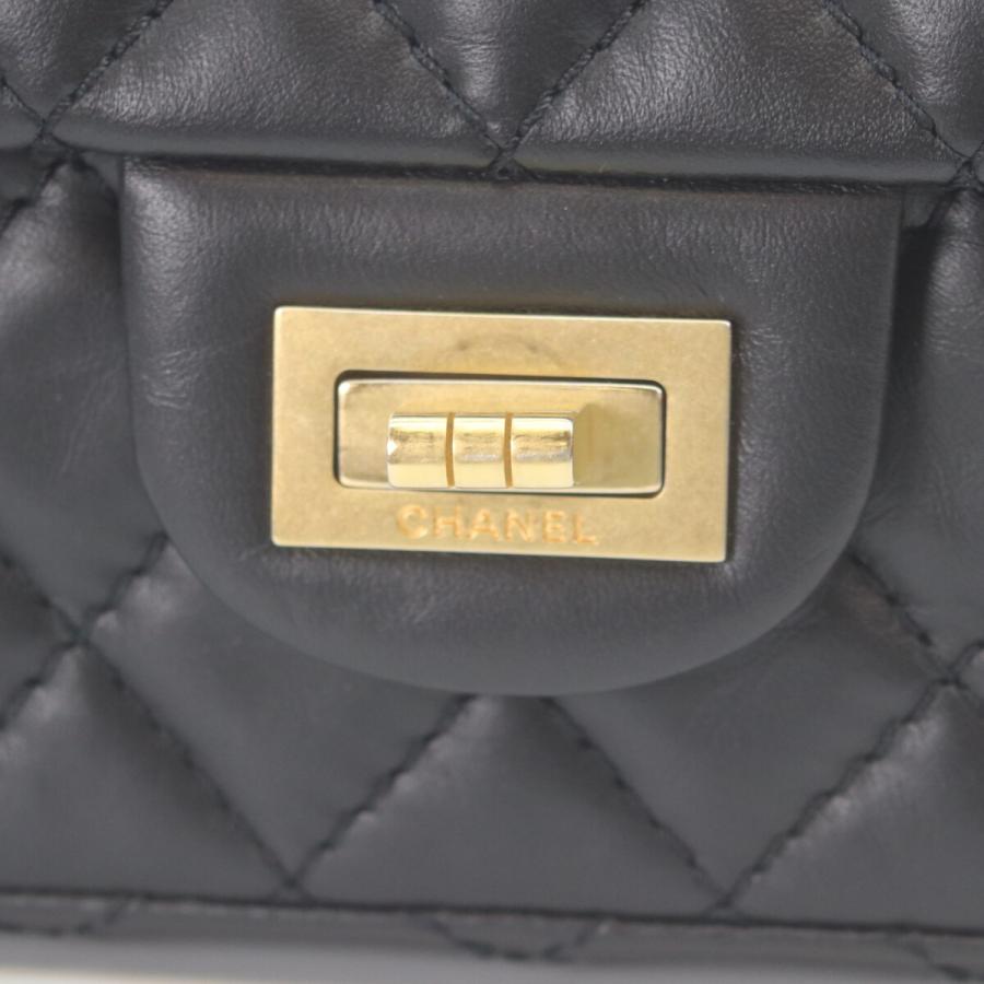 シャネル ヴィンテージ マトラッセ CHANEL（シャネル） AS0874 黒 ヴィンテージカーフ ゴールド金具