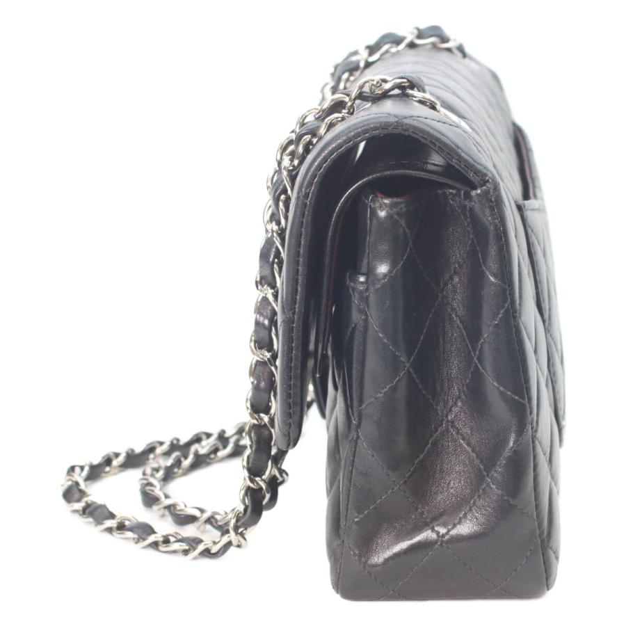 CHANEL（シャネル） A01112 黒ラム シルバー金具 マトラッセ25