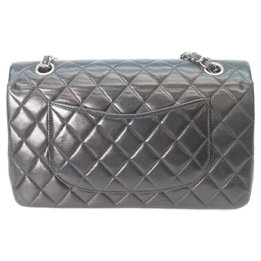 CHANEL（シャネル） A01112 黒ラム シルバー金具 マトラッセ25