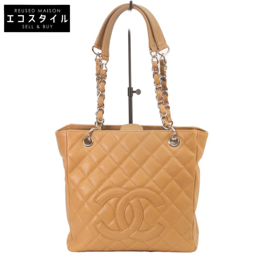 CHANEL（シャネル） A20994 キャメルベージュ キャビア シルバー金具 