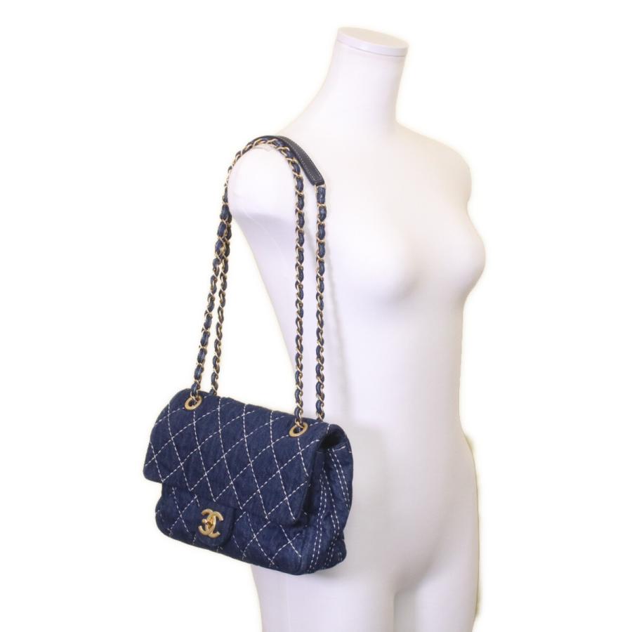 CHANEL（シャネル） AS1328 インディゴデニム ゴールド金具 マトラッセ