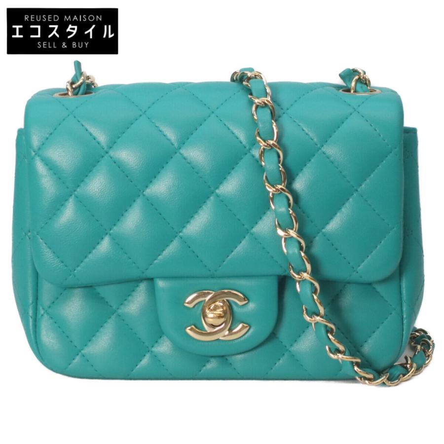 CHANEL（シャネル） A35200 エメラルドグリーン ラム ゴールド金具 