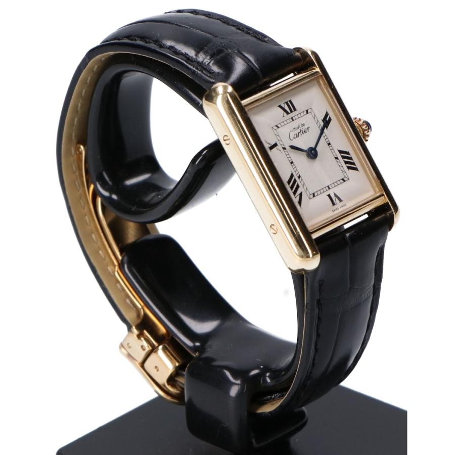 カルティエ マストタンク SM ヴェルメイユ W1013654 Cartier 腕時計 白文字盤 Cartier - カルティエ マストタンク SM ヴェルメイユ W1013654 Cartier