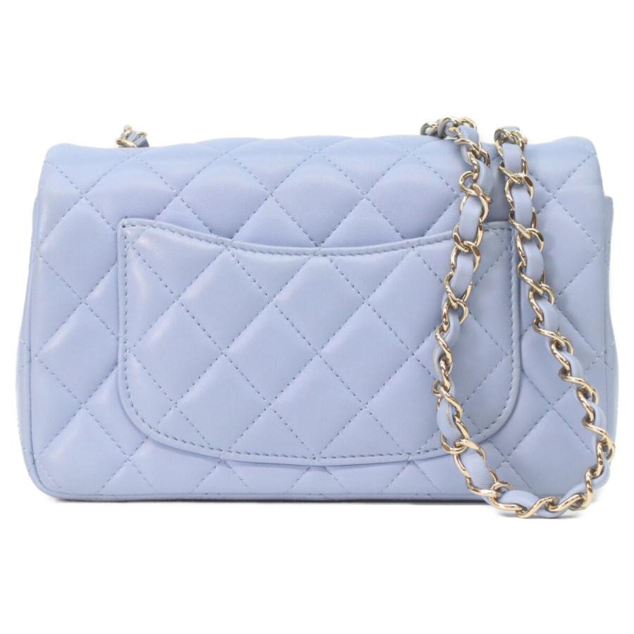 CHANEL（シャネル） A69900 ライトブルー ラム ゴールド金具 ミニ