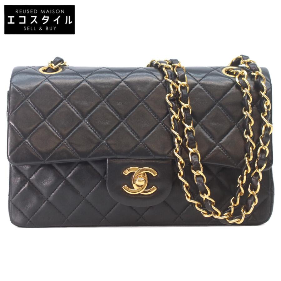 CHANEL（シャネル） A01113 黒 ラム ゴールド金具 マトラッセ23 