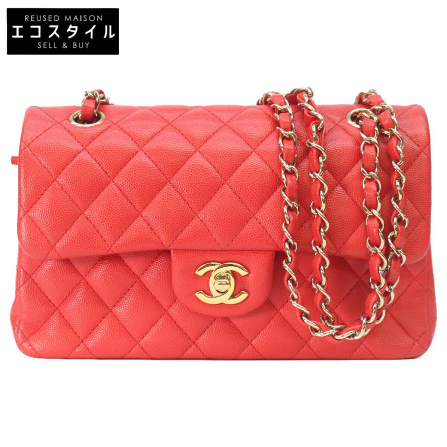 CHANEL（シャネル） A01113 赤 キャビア ゴールド金具 マトラッセ23 