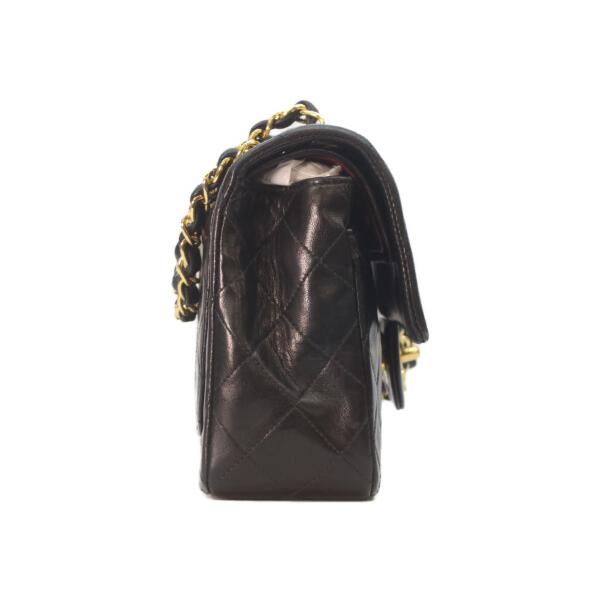 シャネル マトラッセ 23 Wフラップ ショルダー A01113 黒 ラム CHANEL（シャネル） A01113 黒ラム ゴールド金具 Wフラップ マトラッセ