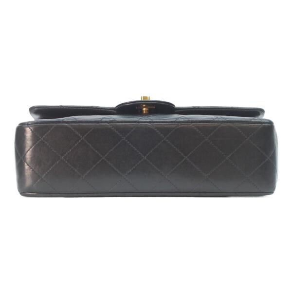 CHANEL（シャネル） A01113 黒ラム ゴールド金具 Wフラップ マトラッセ