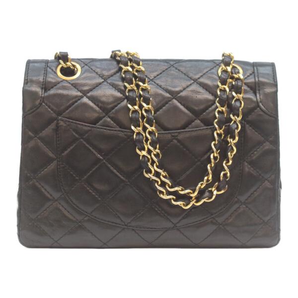 CHANEL（シャネル） 黒ラム ダブルフラップ パリ限定 ミニマトラッセ22