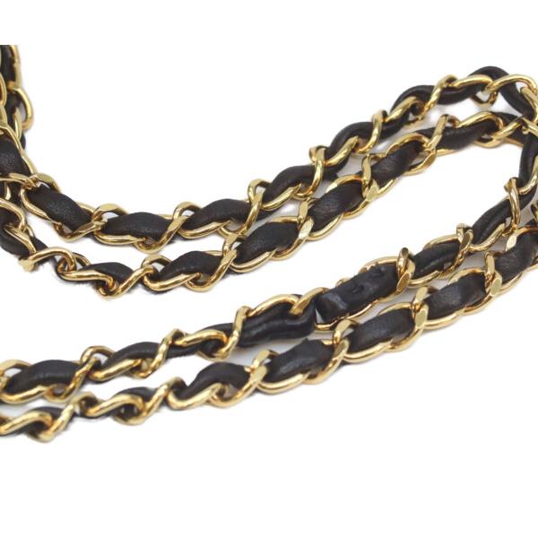 CHANEL（シャネル） A01113 黒ラム ゴールド金具 Wフラップ マトラッセ