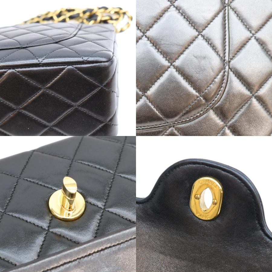 CHANEL（シャネル） 黒 ラム ダブルフラップ パリ限定 マトラッセ23 