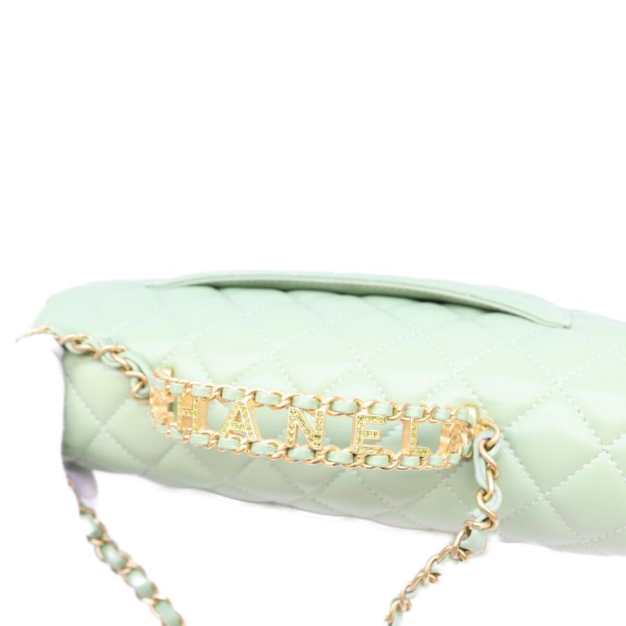 CHANEL（シャネル） ミントグリーン ラム G金具 チェーントップ