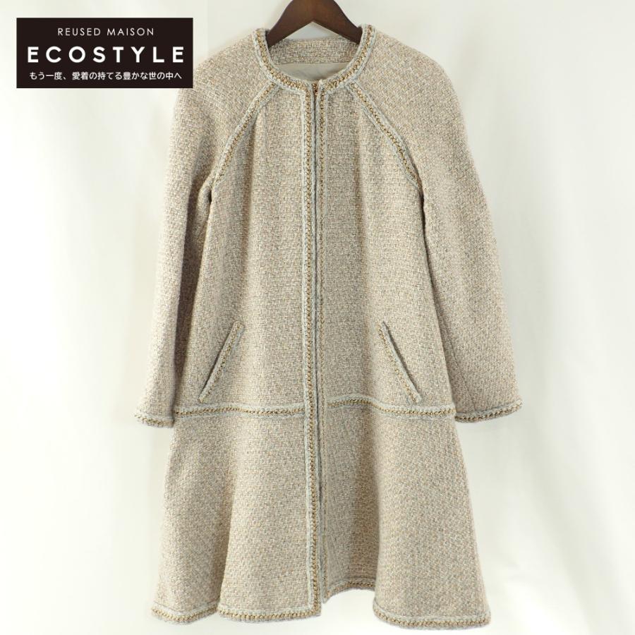 CHANEL 美品/国内正規 シャネル P55207V41134 ツイード ノーカラー  