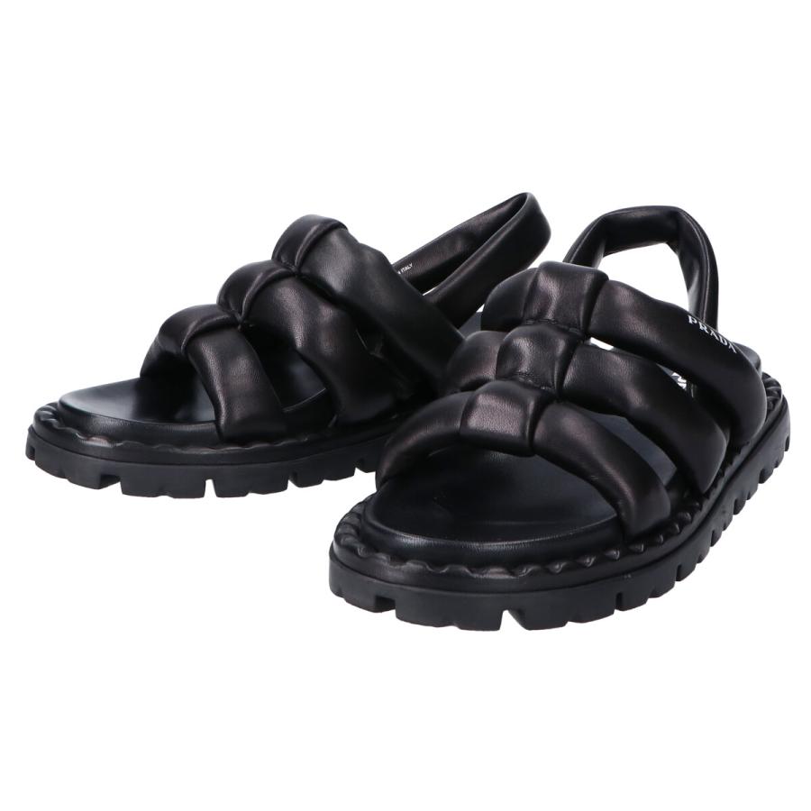 PRADA プラダ 22SS 1X810M ナッパレザー プラットフォーム PRADA プラダ 22SS 1X810M ナッパレザー プラットフォーム