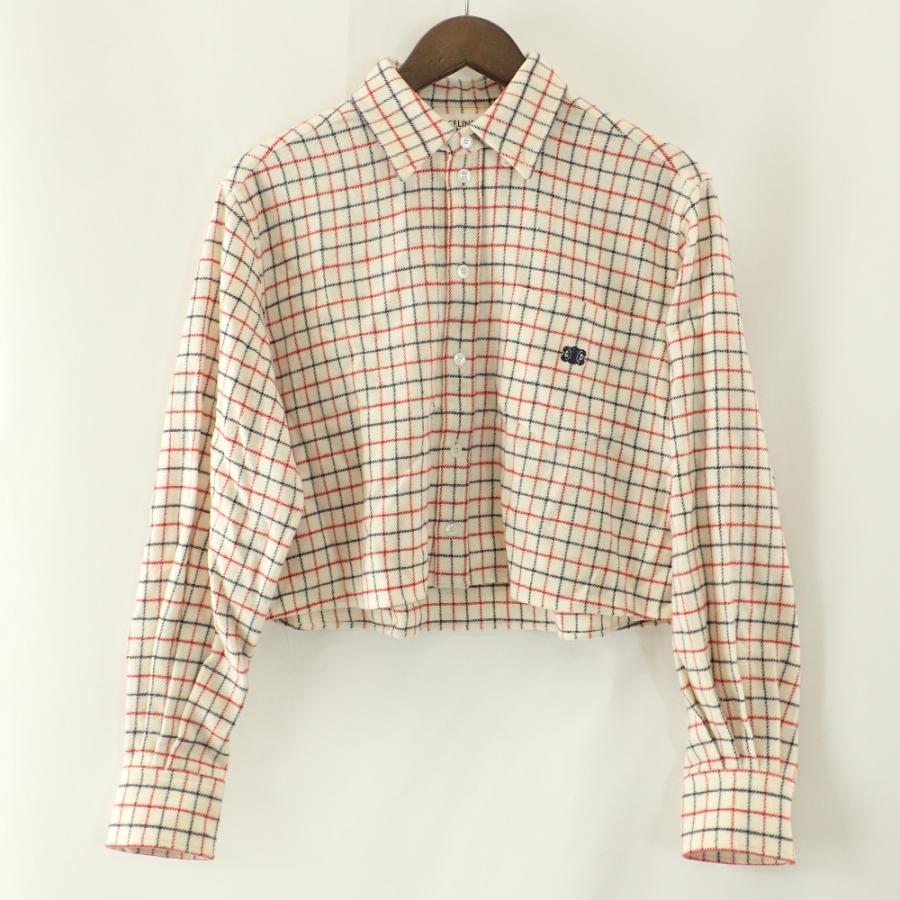 CELINE 新品同様/国内正規 セリーヌ 2C691838O チェック クロップド