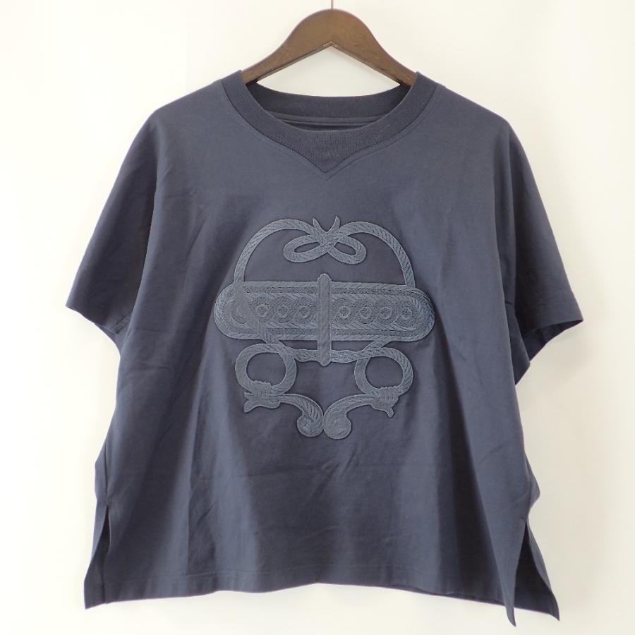 美品/国内正規 HERMES エルメス フロントワッペン 半袖Tシャツ  